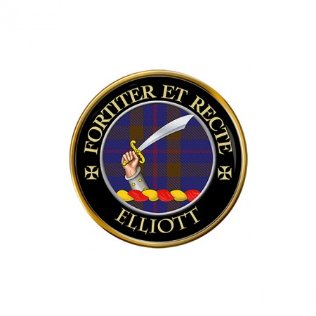 Elliott Scottish Clan Crest Pin Badge