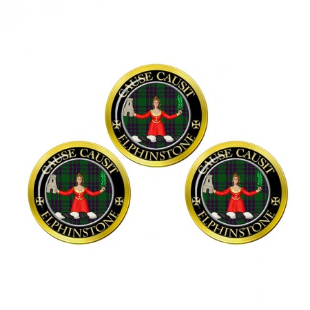 Elphinstone Scottish Clan Crest Golf Ball Markers