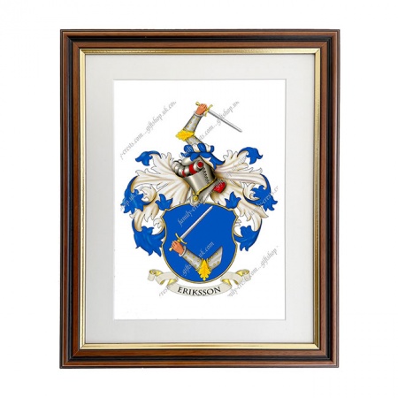 Eriksson (Sweden) Coat of Arms Framed Print