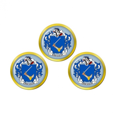 Eriksson (Sweden) Coat of Arms Golf Ball Markers