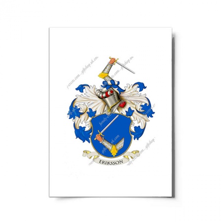 Eriksson (Sweden) Coat of Arms Print