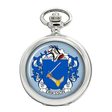 Eriksson (Sweden) Coat of Arms Pocket Watch