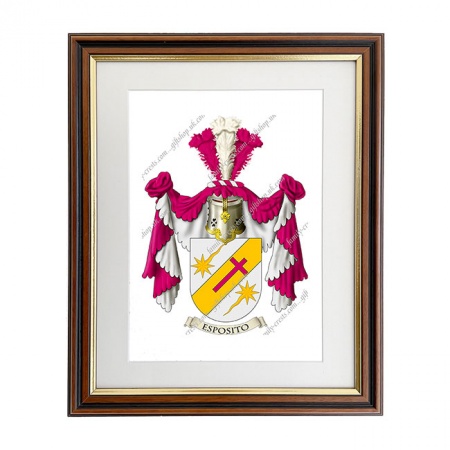 Esposito (Italy) Coat of Arms Framed Print