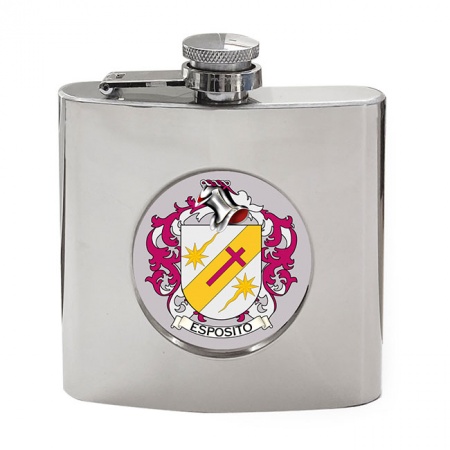 Esposito (Italy) Coat of Arms Hip Flask