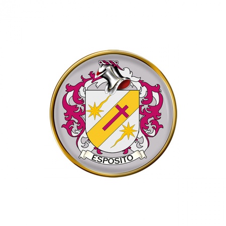 Esposito (Italy) Coat of Arms Pin Badge