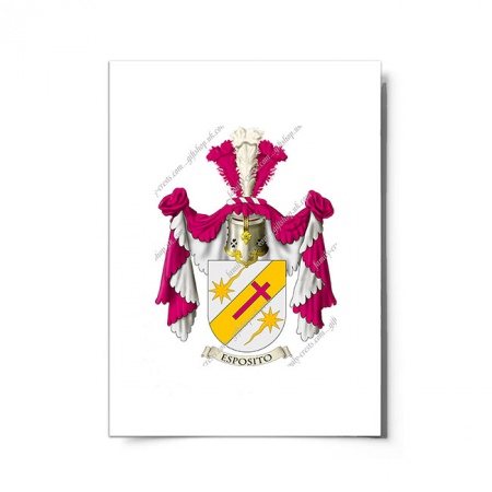 Esposito (Italy) Coat of Arms Print