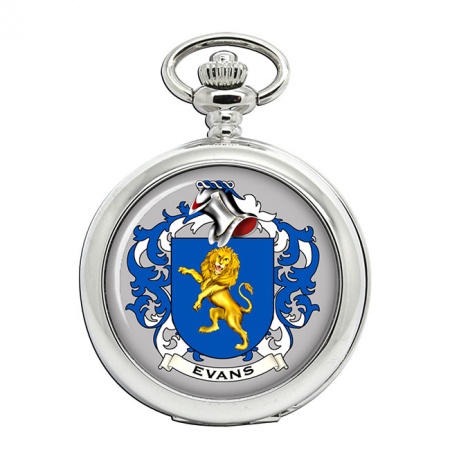 Evans (Wales) Coat of Arms Pocket Watch