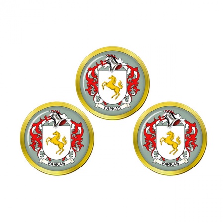 Farkas (Hungary) Coat of Arms Golf Ball Markers