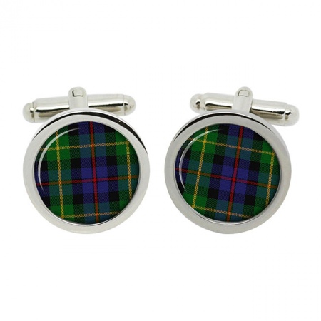 Farquharson Scottish Tartan Cufflinks in Box