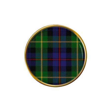 Farquharson Scottish Tartan Pin Badge
