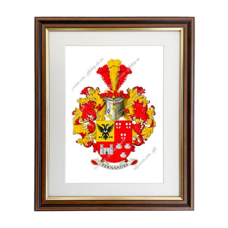 Fernandes (Portugal) Coat of Arms Framed Print