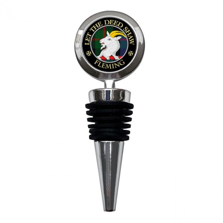 Fleming Scottish Clan Crest Bottle Stopper