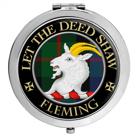 Fleming Scottish Clan Crest Compact Mirror