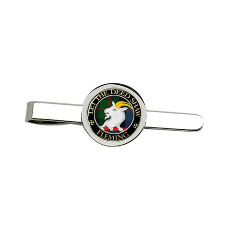 Fleming Scottish Clan Crest Tie Clip