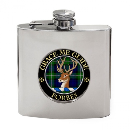 Forbes Scottish Clan Crest Hip Flask