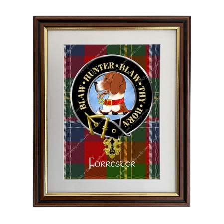 Forrester Scottish Clan Crest Ready to Frame Print - Family Crests