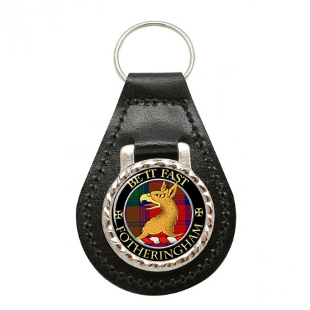 Fotheringham Scottish Clan Crest Leather Key Fob