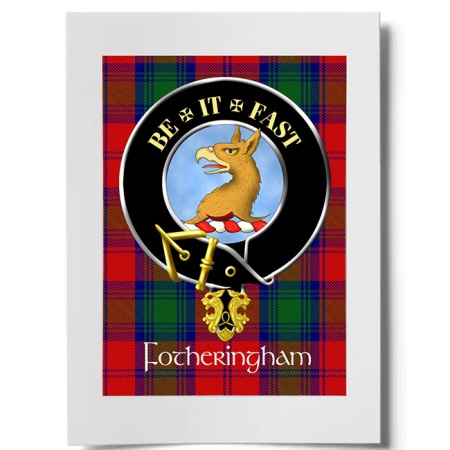 Fotheringham Scottish Clan Crest Ready to Frame Print