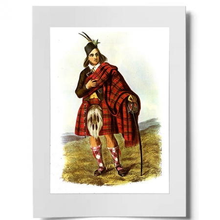 Fraser Scottish Clansman Ready to Frame Print