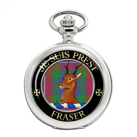 Fraser of Lovat Scottish Clan Crest Pocket Watch