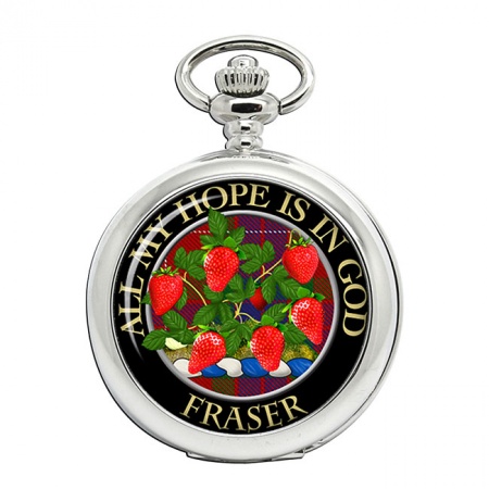 Fraser Scottish Clan Crest Pocket Watch