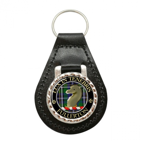 Fullerton Scottish Clan Crest Leather Key Fob