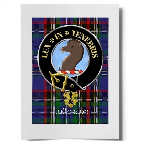 Fullerton Scottish Clan Crest Ready to Frame Print