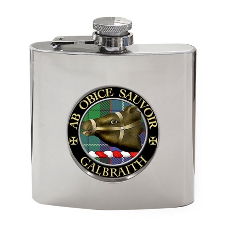 Galbraith Scottish Clan Crest Hip Flask