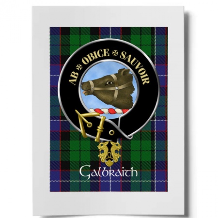 Galbraith Scottish Clan Crest Ready to Frame Print