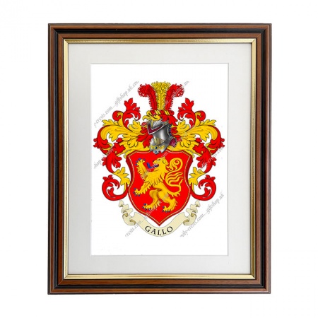 Gallo (Italy) Coat of Arms Framed Print