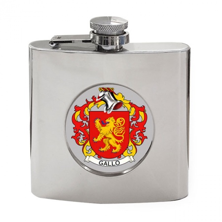Gallo (Italy) Coat of Arms Hip Flask