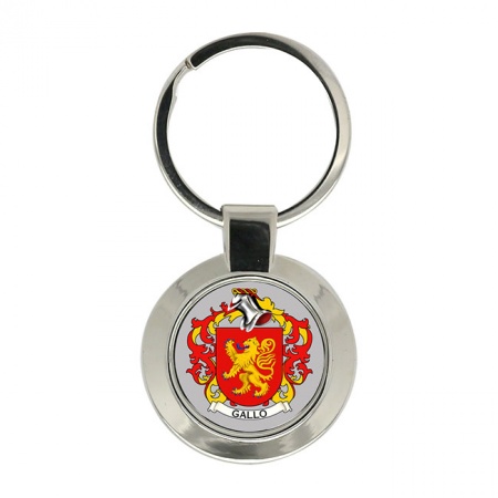 Gallo (Italy) Coat of Arms Key Ring