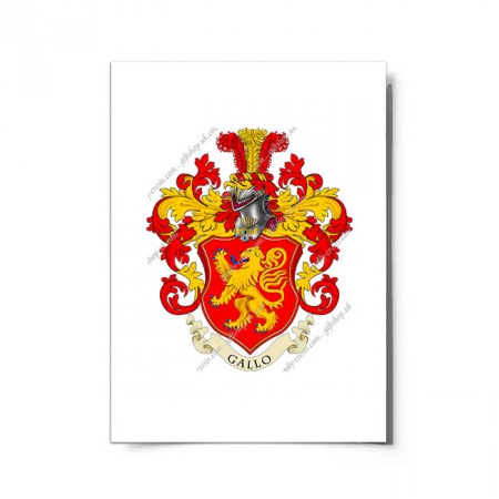 Gallo (Italy) Coat of Arms Print