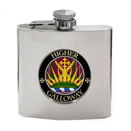 Galloway Scottish Clan Crest Hip Flask