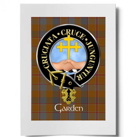 Garden Scottish Clan Crest Ready to Frame Print