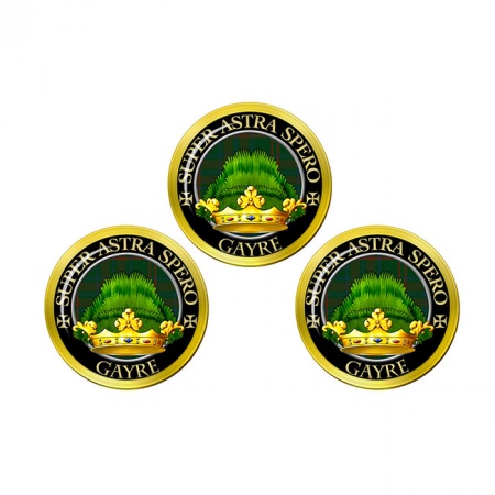 Gayre Scottish Clan Crest Golf Ball Markers