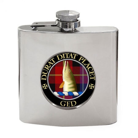 Ged Scottish Clan Crest Hip Flask