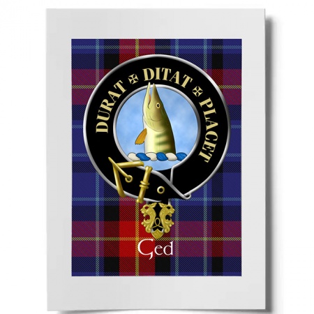 Ged Scottish Clan Crest Ready to Frame Print