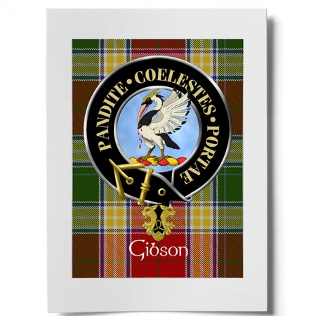 Gibson Scottish Clan Crest Ready to Frame Print
