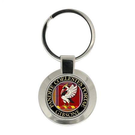 Gibsone Scottish Clan Crest Key Ring