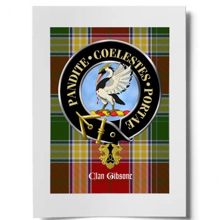 Gibsone Scottish Clan Crest Ready to Frame Print