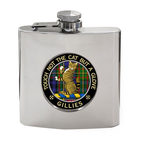 Gillies Scottish Clan Crest Hip Flask