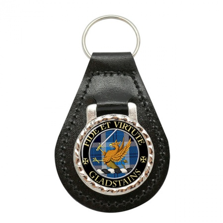 Gladstains Scottish Clan Crest Leather Key Fob