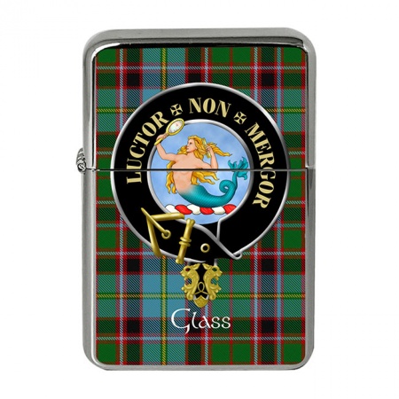 Glass Scottish Clan Crest Flip Top Lighter