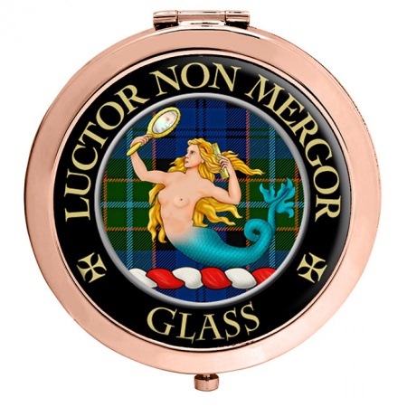Glass Scottish Clan Crest Compact Mirror