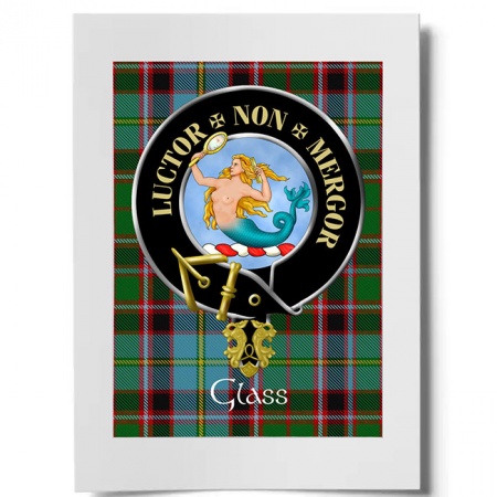 Glass Scottish Clan Crest Ready to Frame Print