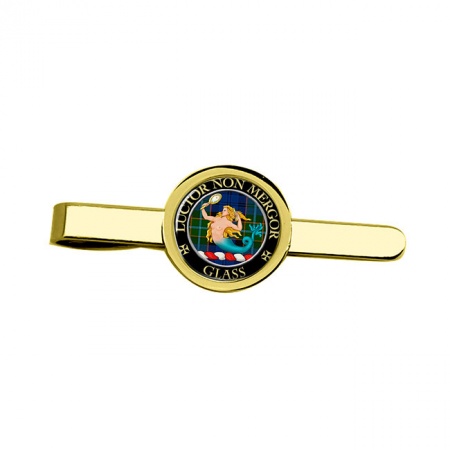 Glass Scottish Clan Crest Tie Clip