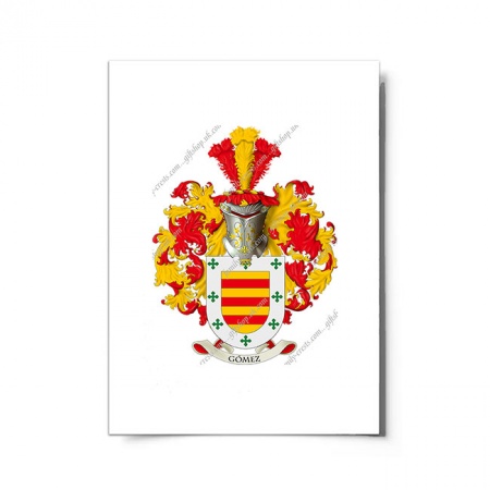 Gomez (Spain) Coat of Arms Print
