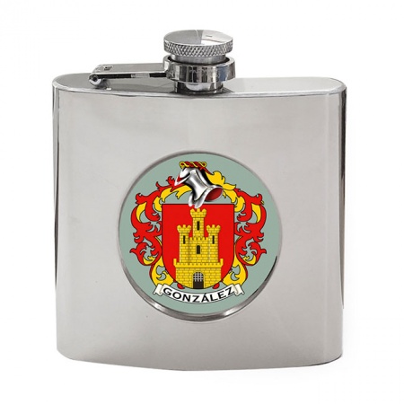 Gonzalez (Spain) Coat of Arms Hip Flask