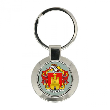 Gonzalez (Spain) Coat of Arms Key Ring